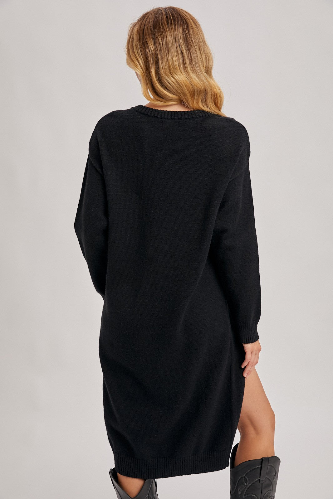 Dani High Slit Longline Pullover