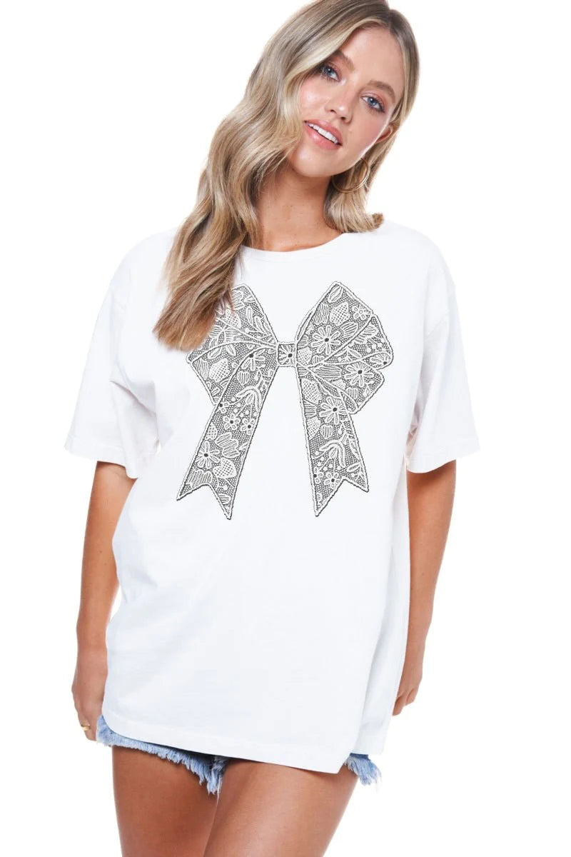 Lacey Bow T-Shirt