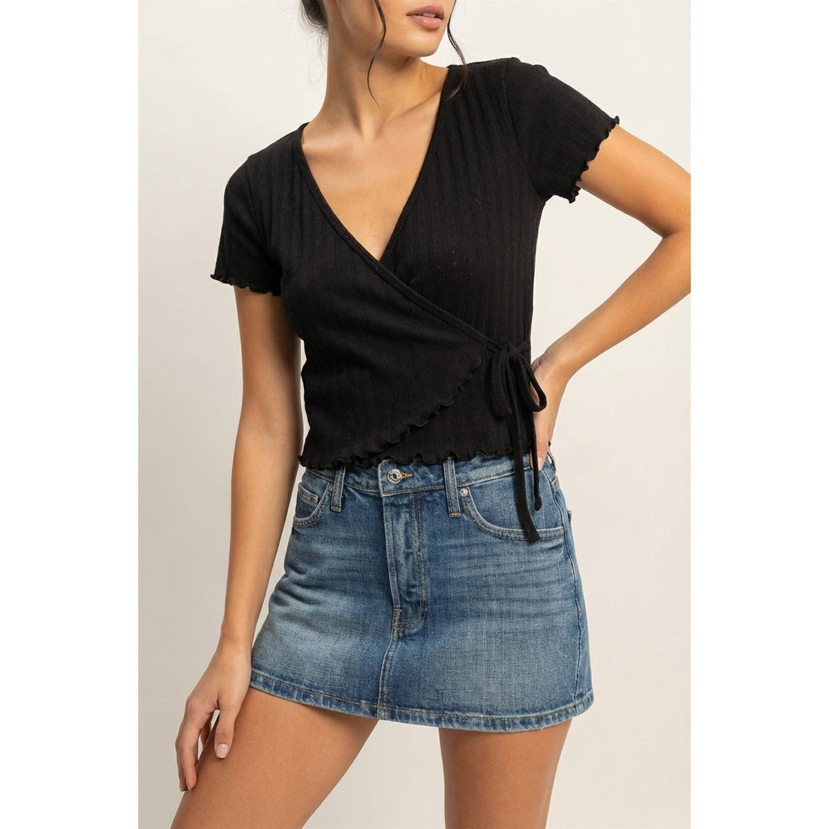 Ella Wrap Crop Top