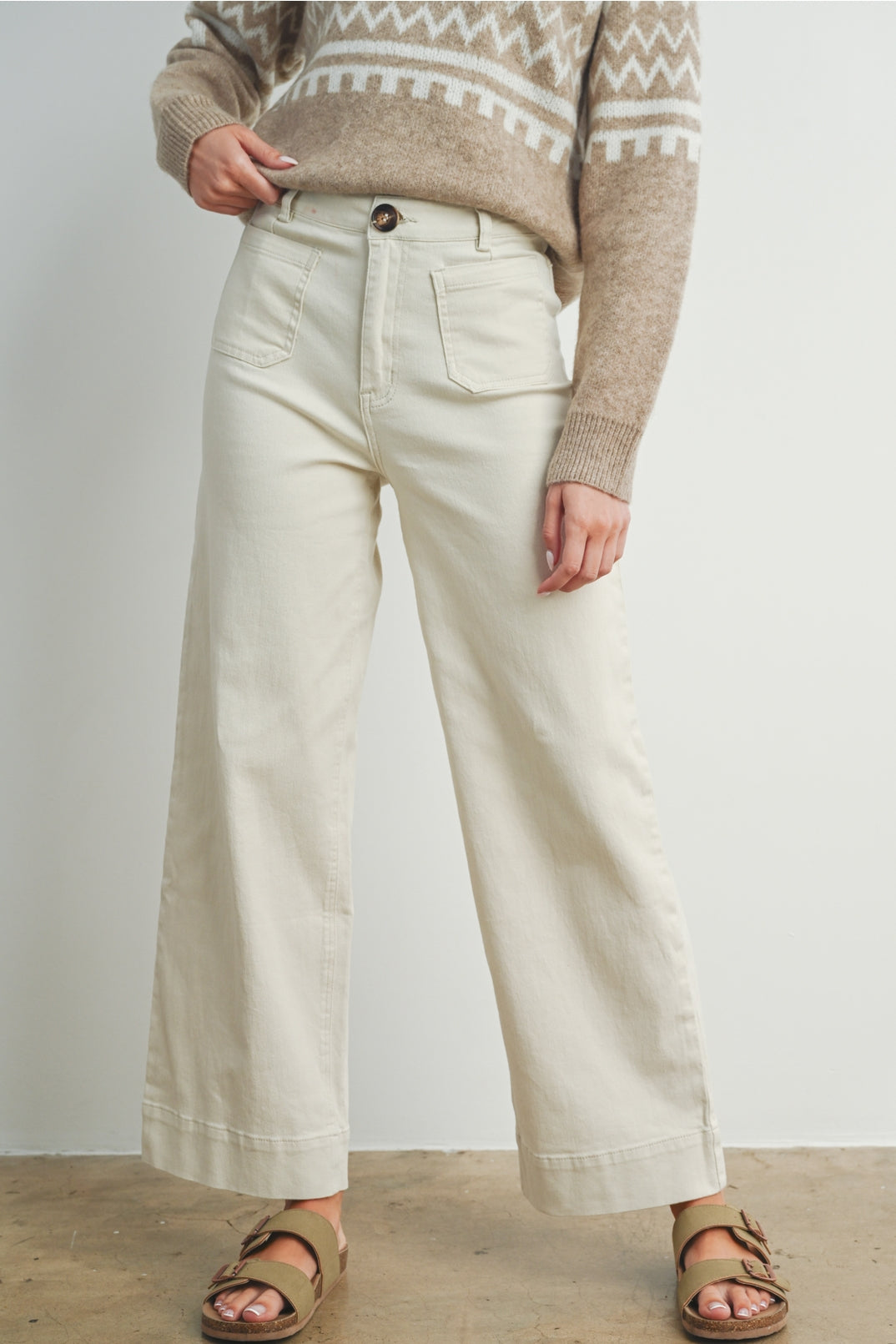 Wide Washed Pants