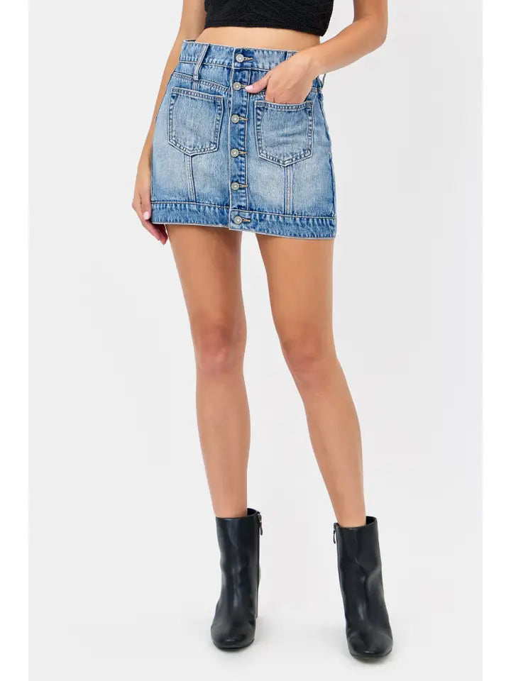 Peyton Denim Mini Skirt