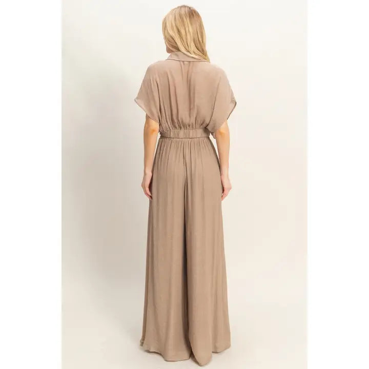 Coleen Pant Set - Light Mocha