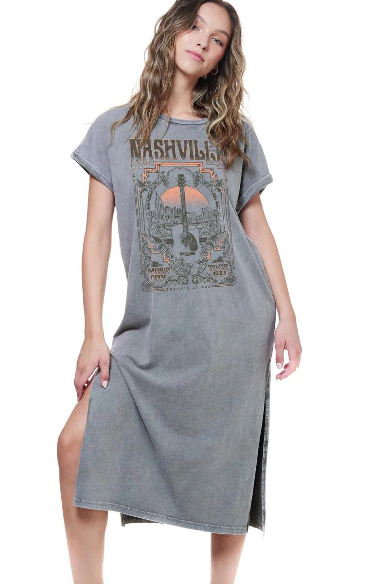 Nashville Music City T-Shirt Dress