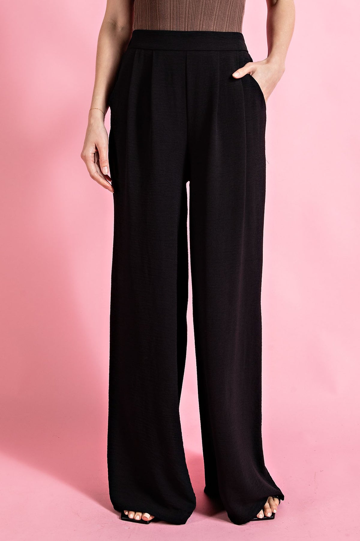 Simone Wide Leg Pants - Curvy