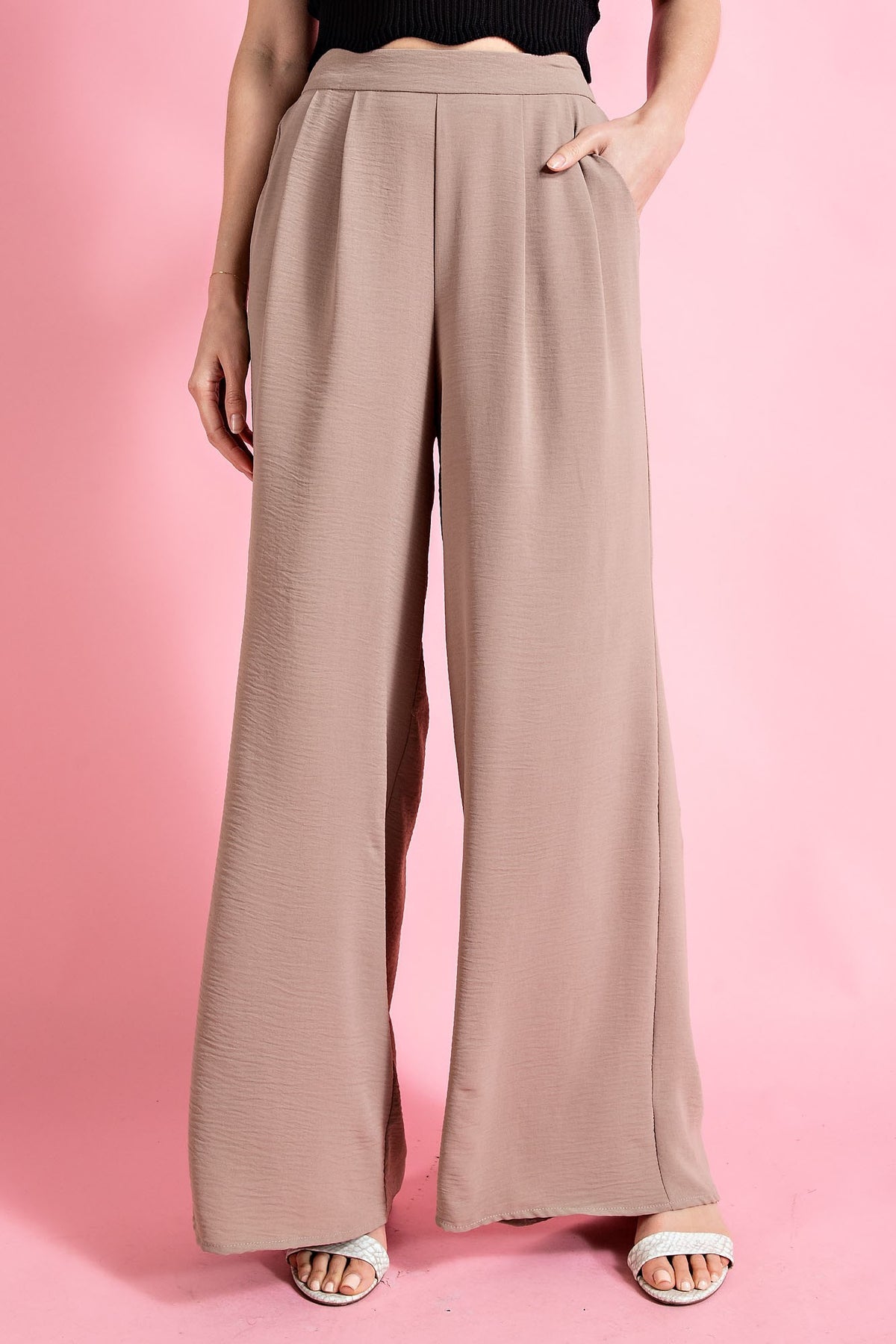 Simone Wide Leg Pants - Curvy