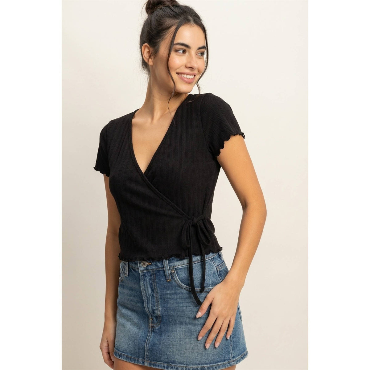 Ella Wrap Crop Top
