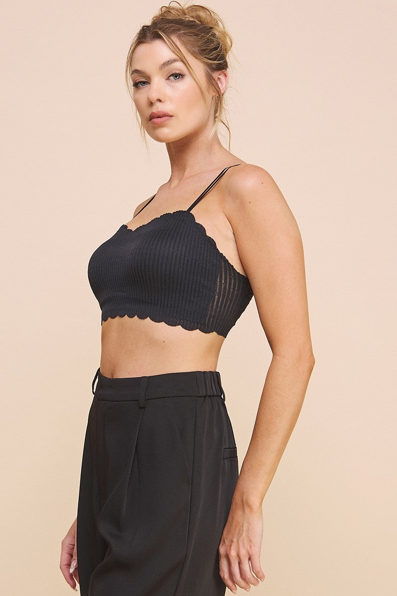 Ida Scallop Edge Bralette