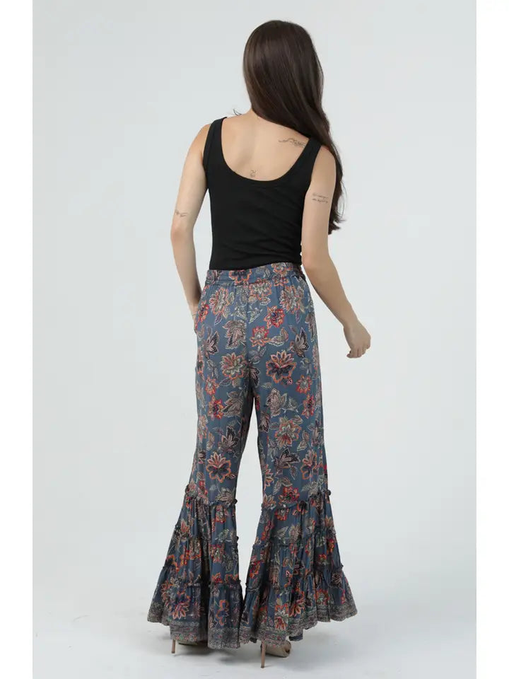 Dawn Floral Flare Pants