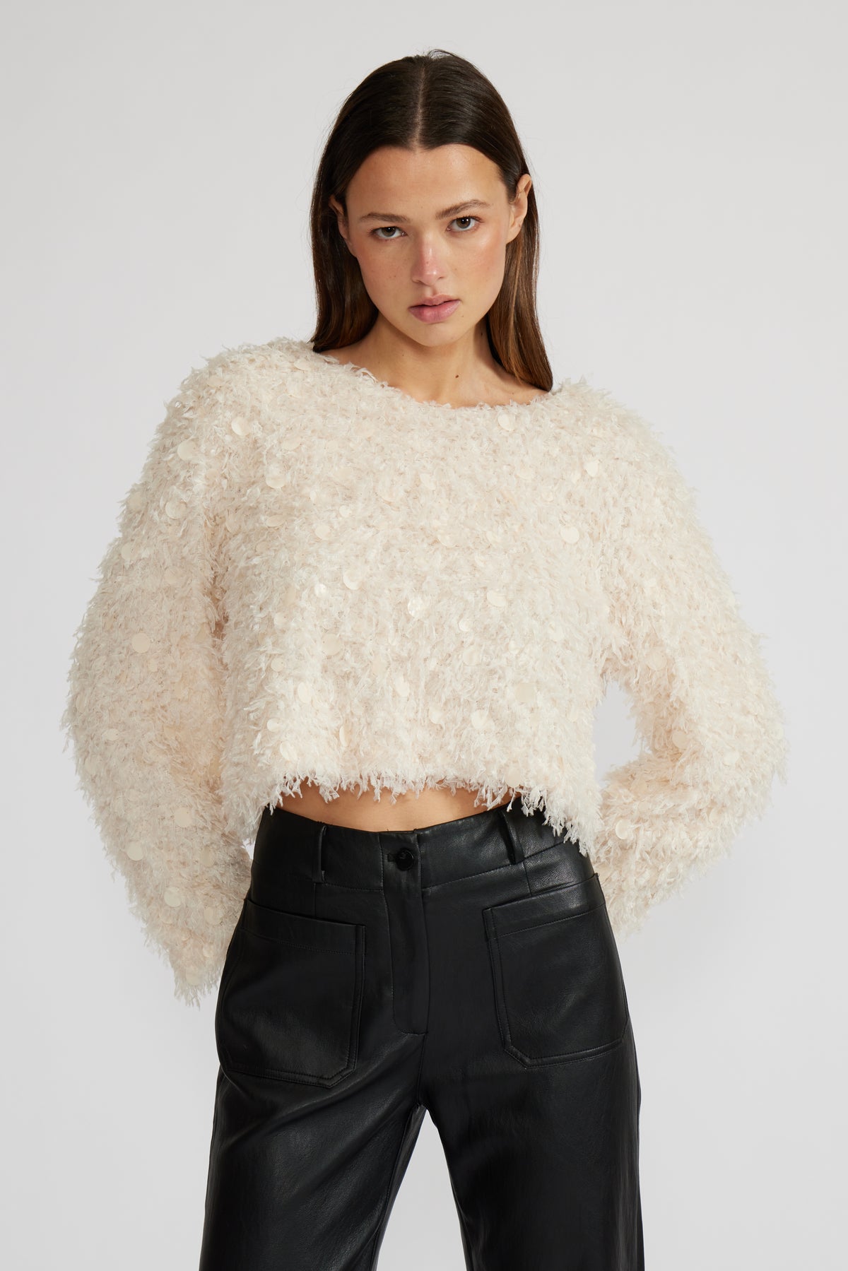 Kaylee Fuzzy Sweater Top