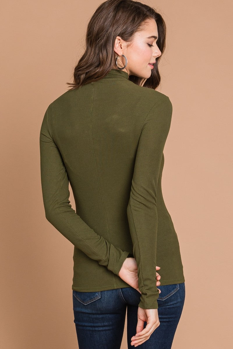 Lettie Ribbed Long Sleeve Turtleneck