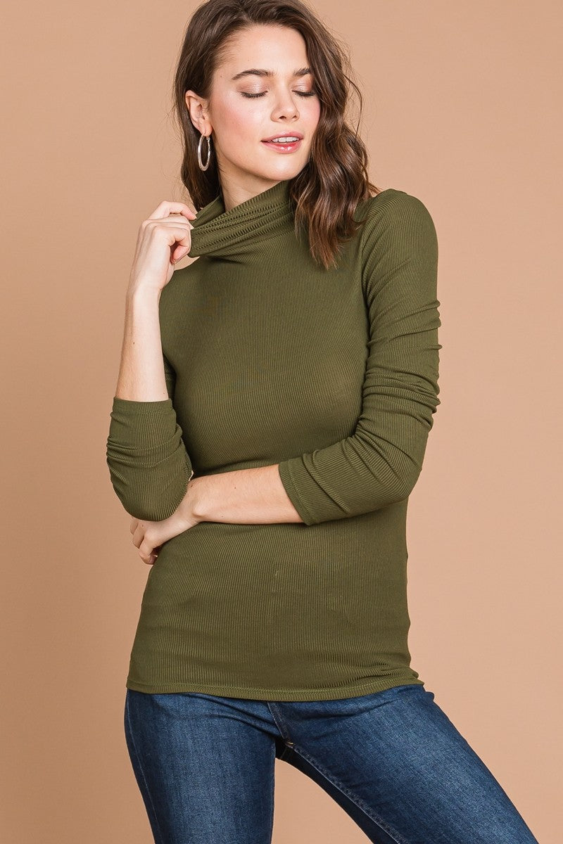 Lettie Ribbed Long Sleeve Turtleneck