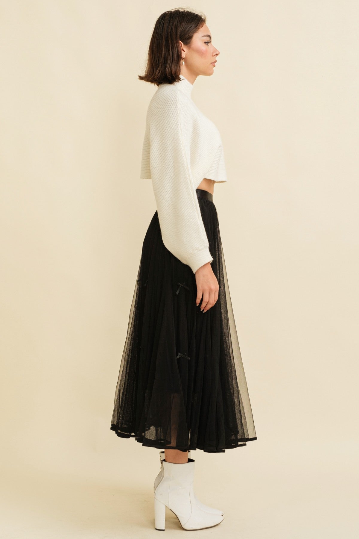 Vera Ribbon Maxi Skirt