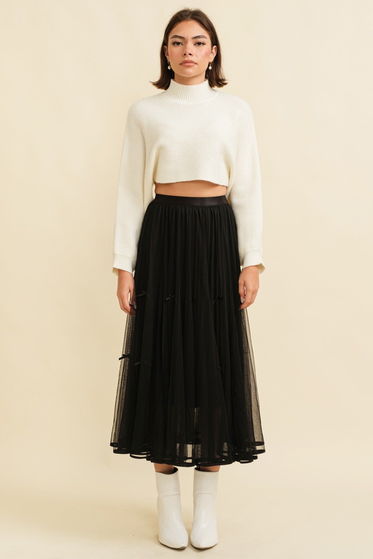 Vera Ribbon Maxi Skirt