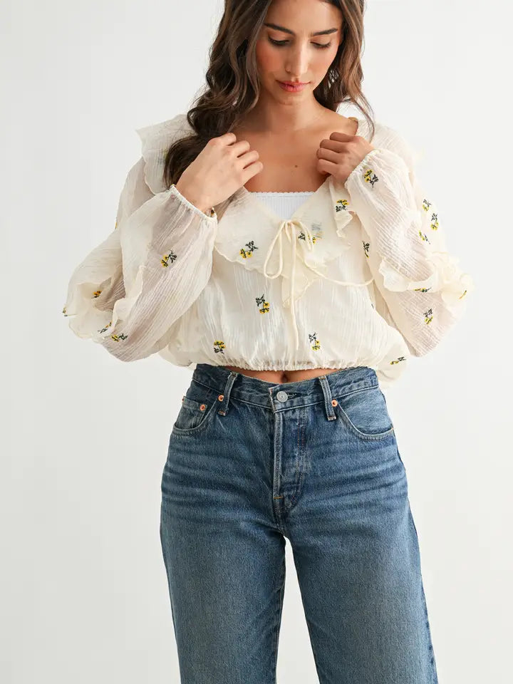 Iris Floral Blouse
