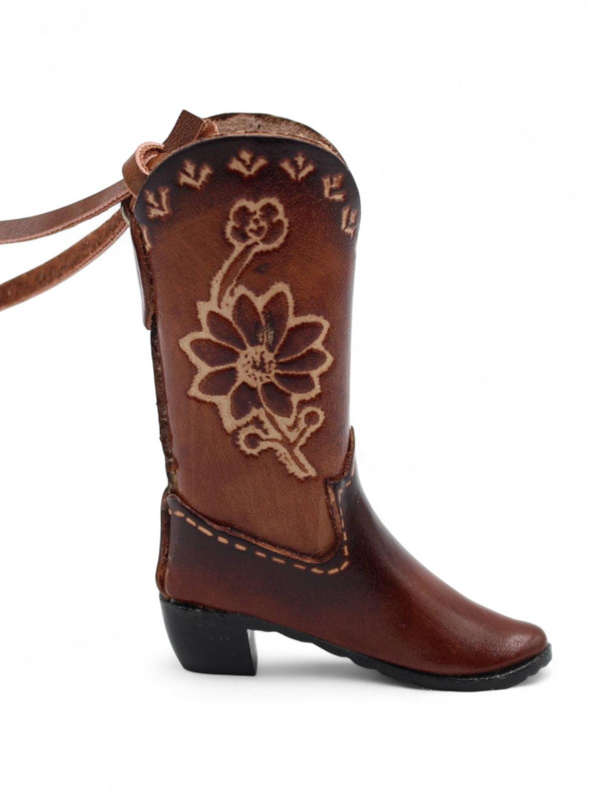 Leather Cowboy Boots Ornament Purse Charm