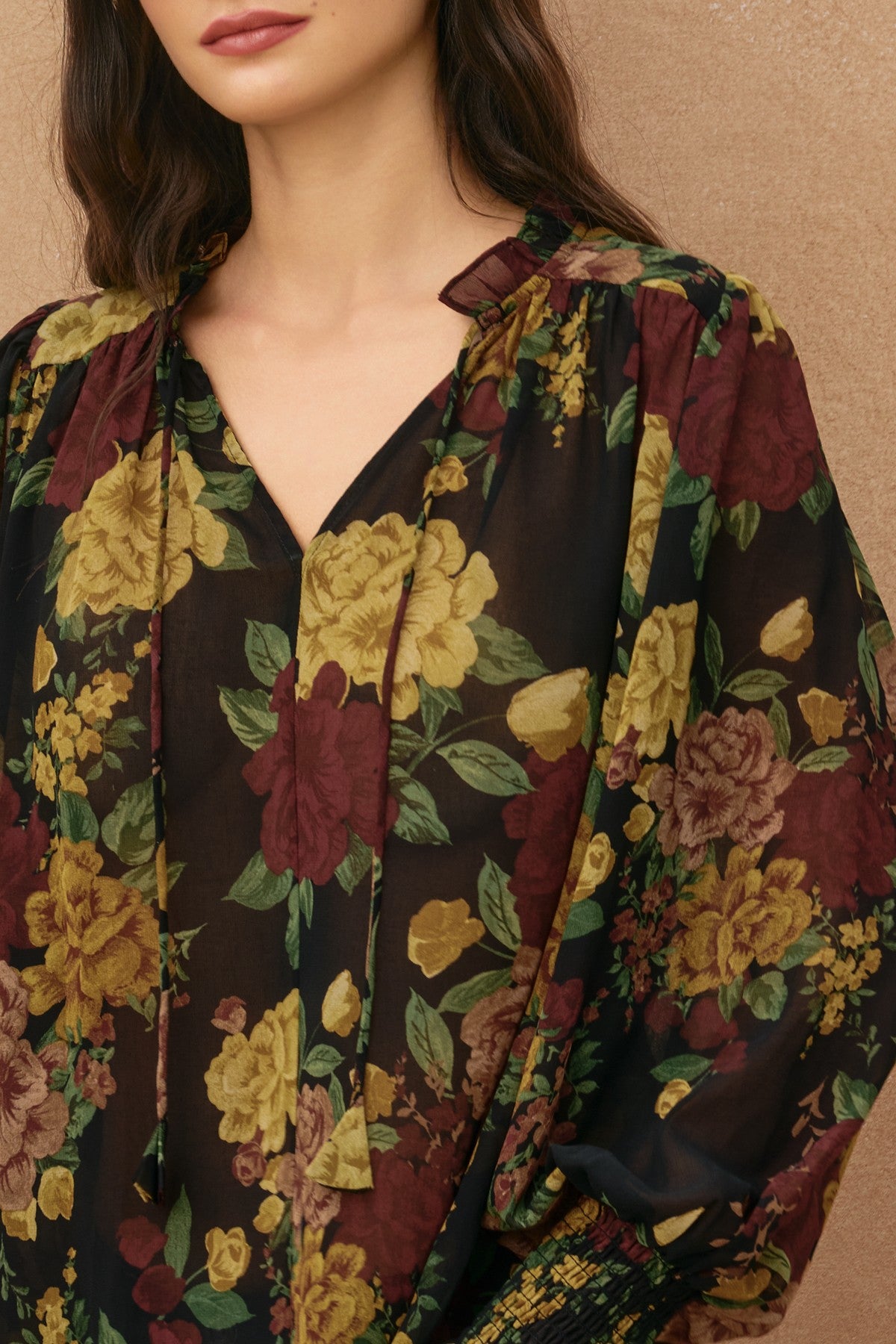 Florence Ruffled Neck Top