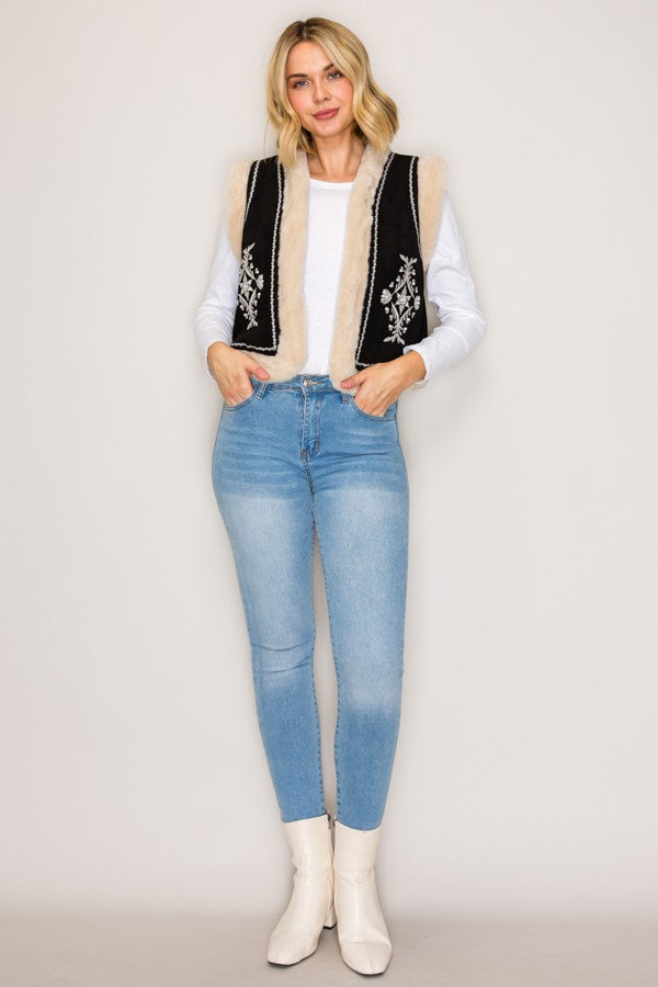Lindsay Embroidered Vest