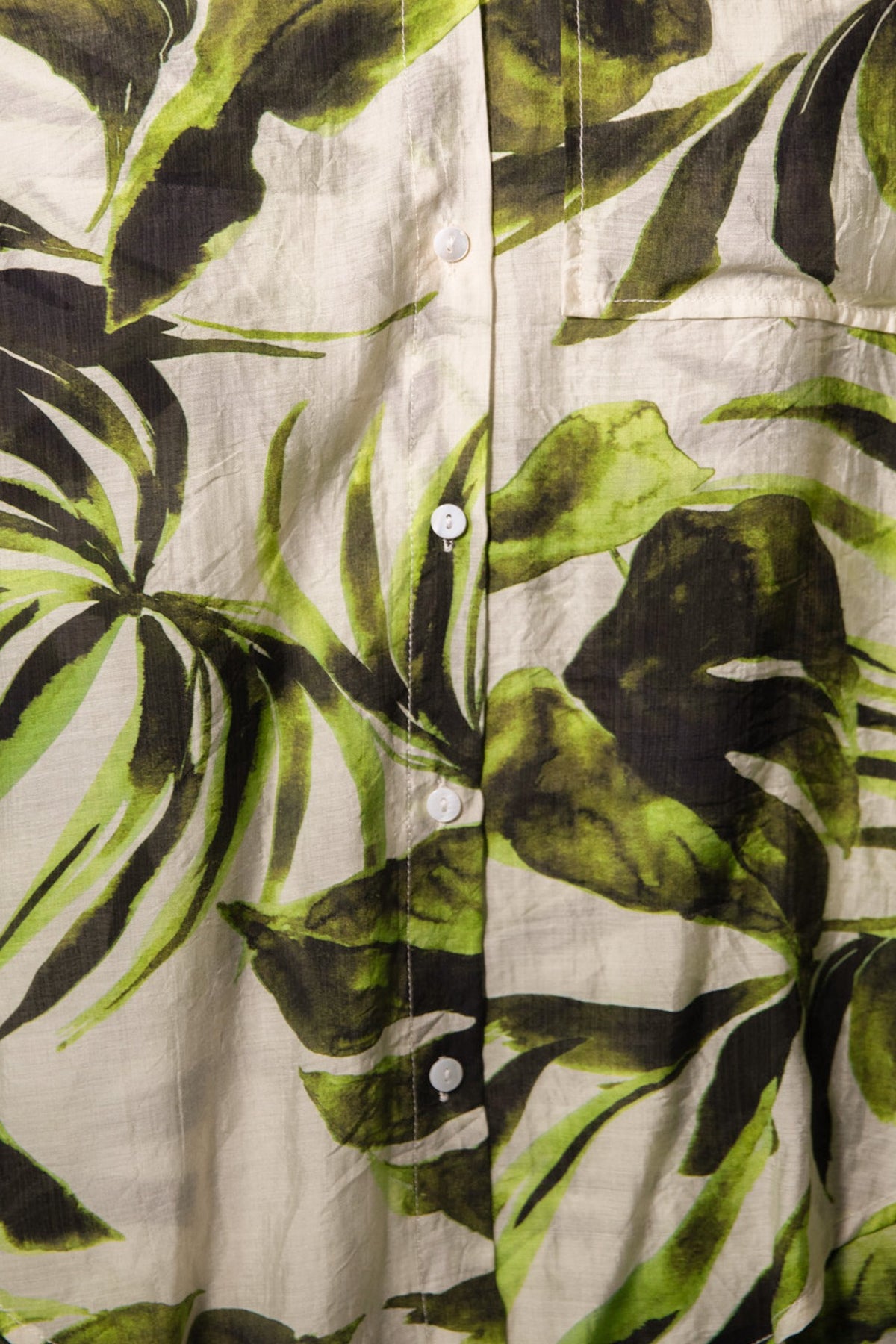 Jasmine Leaf Button Up Top