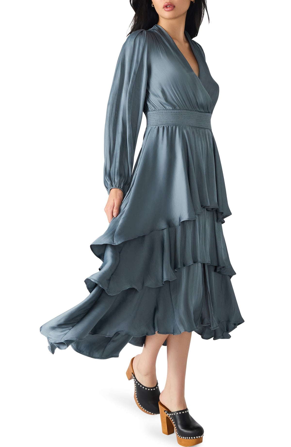 Bei Satin Midi Dress