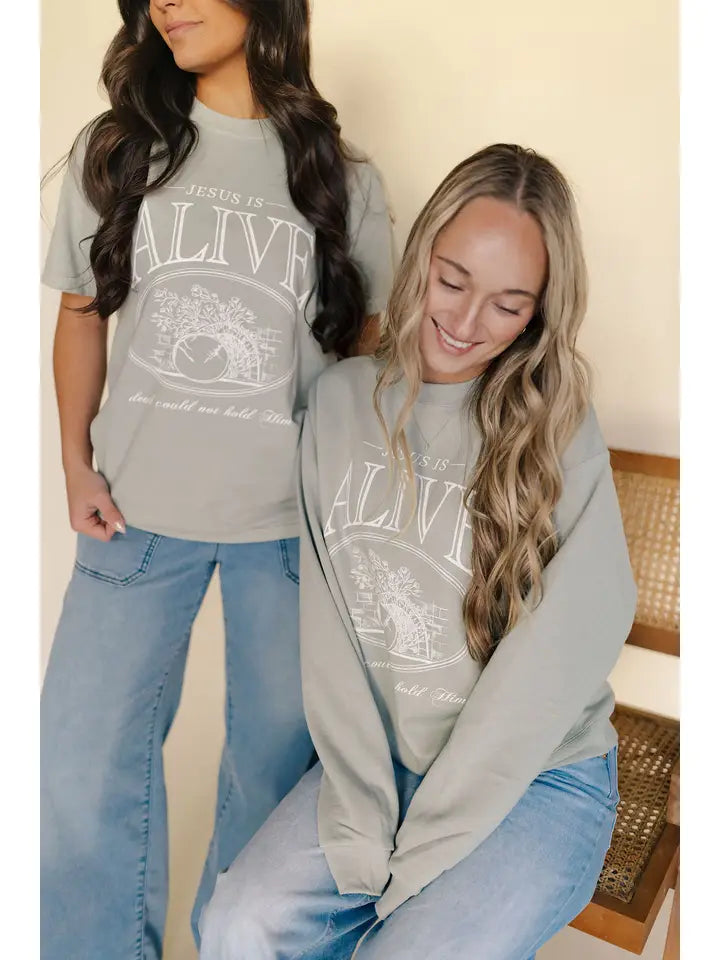 Jesus Is Alive- Death Could Not Hold Him Graphic Tee
