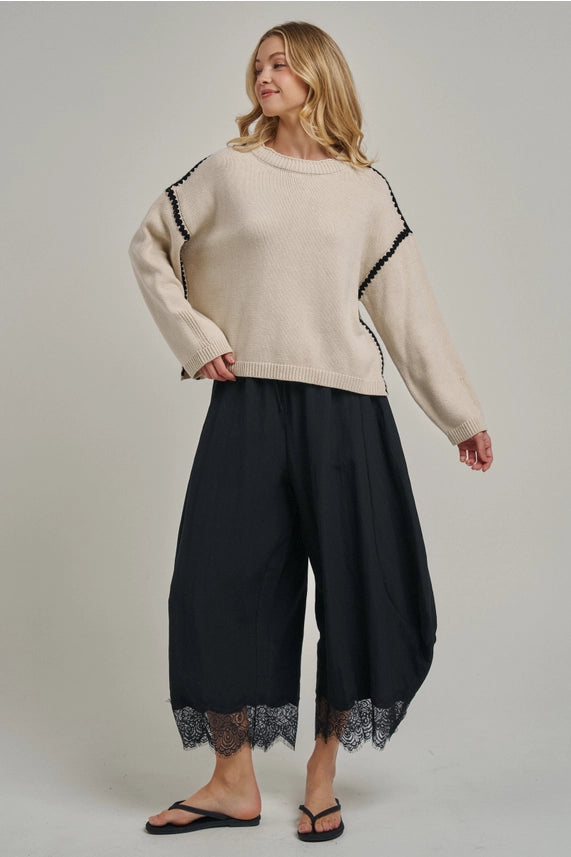 Luna Balloon Pants - Black
