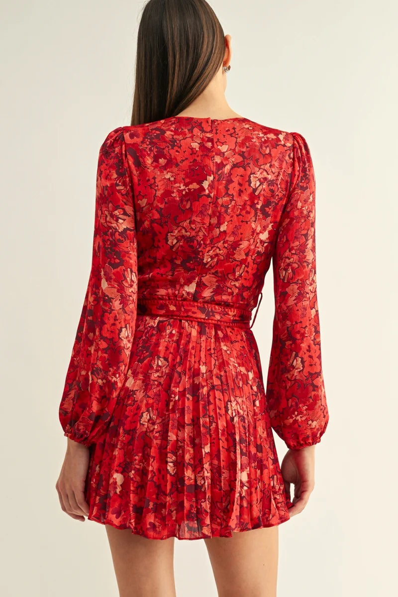 Bailey Pleated Mini Dress