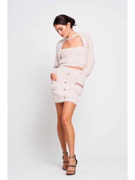 Silvia Fuzzy Crop Sweater