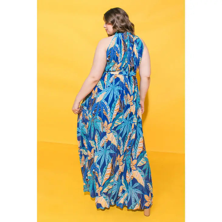 Bahamas Floral Dress - Curve