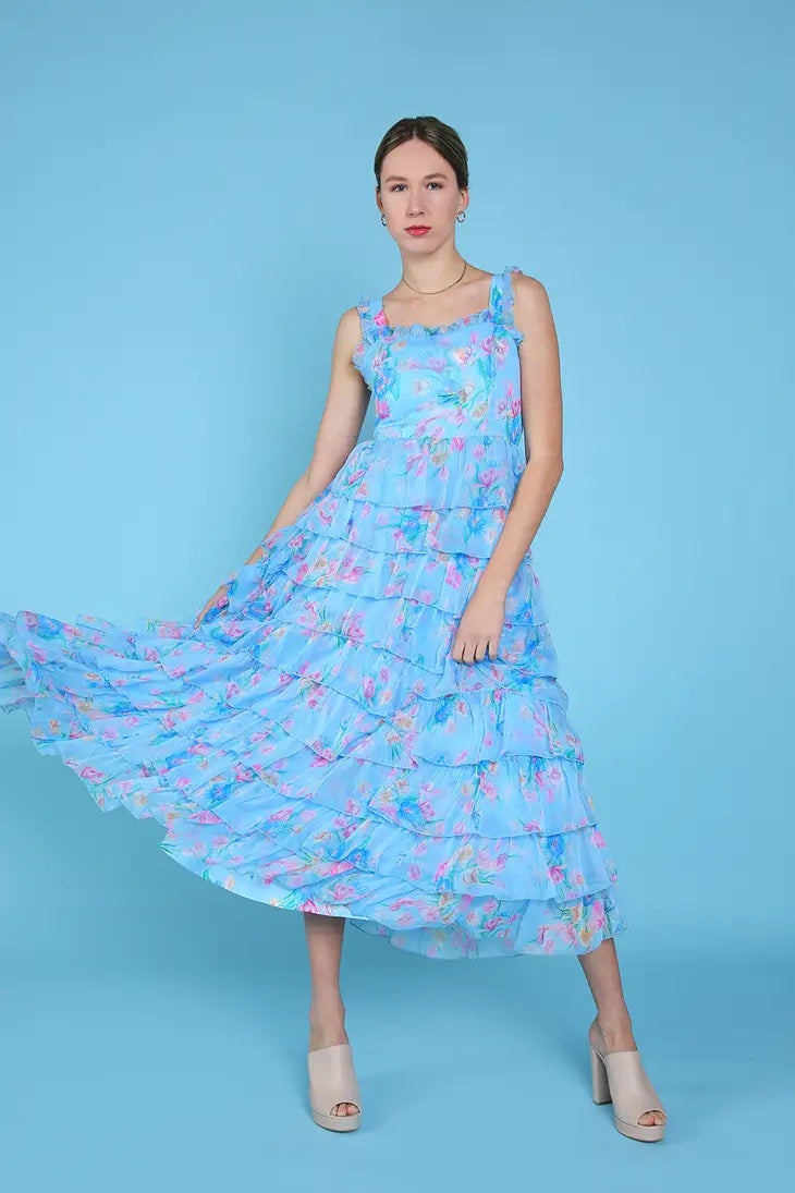 Lily Floral Midi Dress
