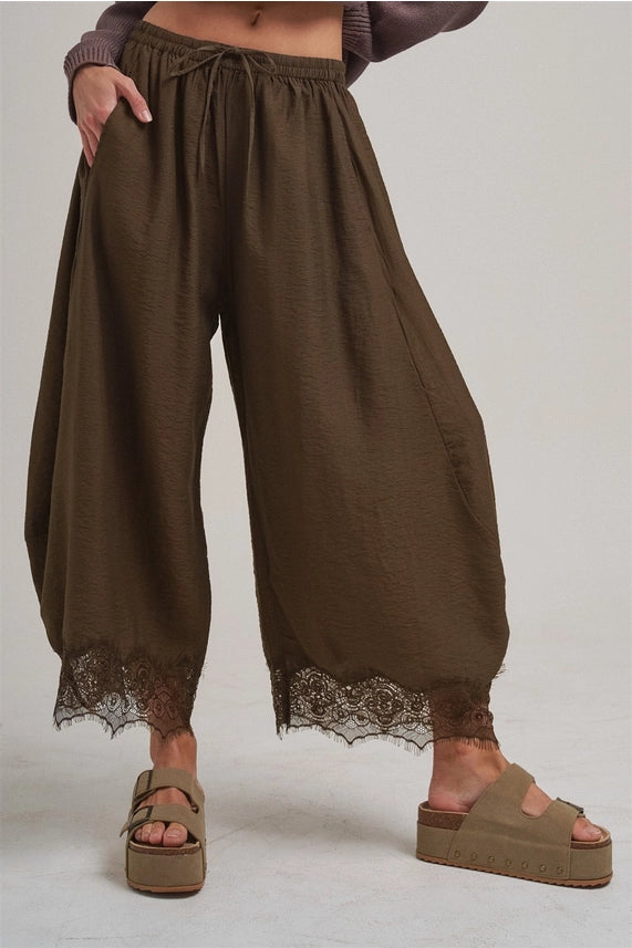 Luna Balloon Pants - Vintage Mocha