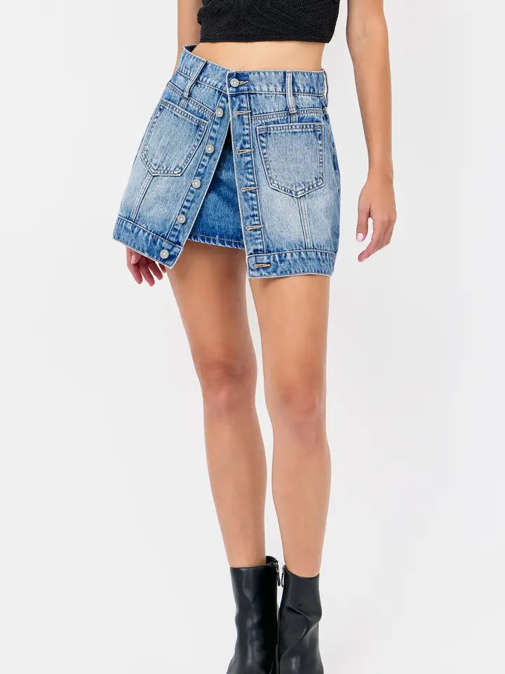 Peyton Denim Mini Skirt