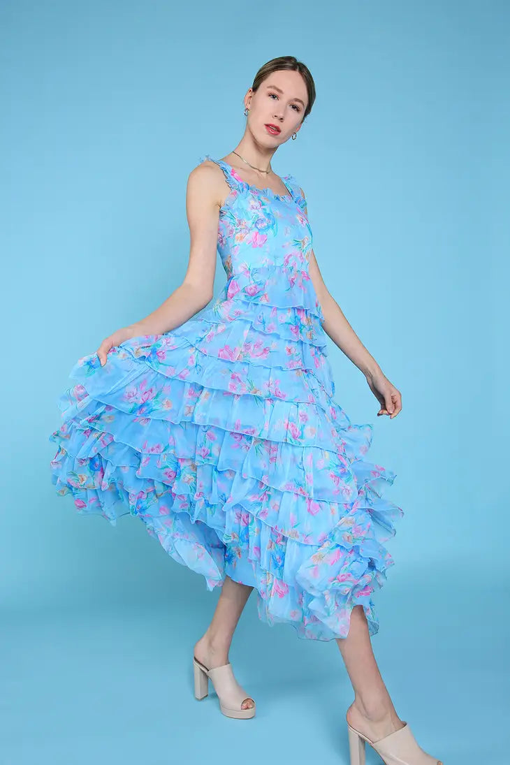 Lily Floral Midi Dress