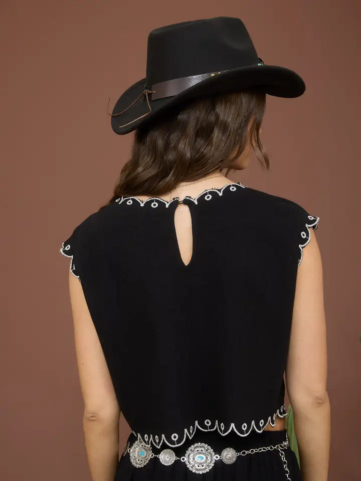 Janet Embroidery Top