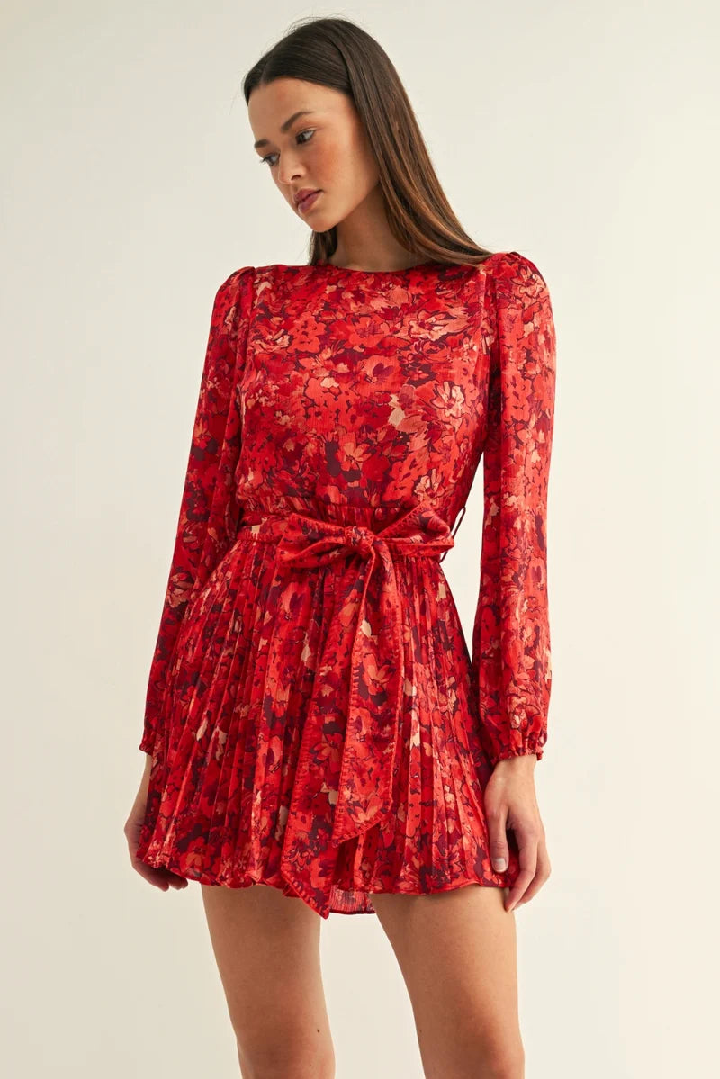 Bailey Pleated Mini Dress
