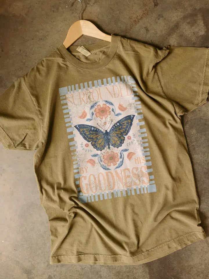 Surrounded By His Goodness Graphic Tee