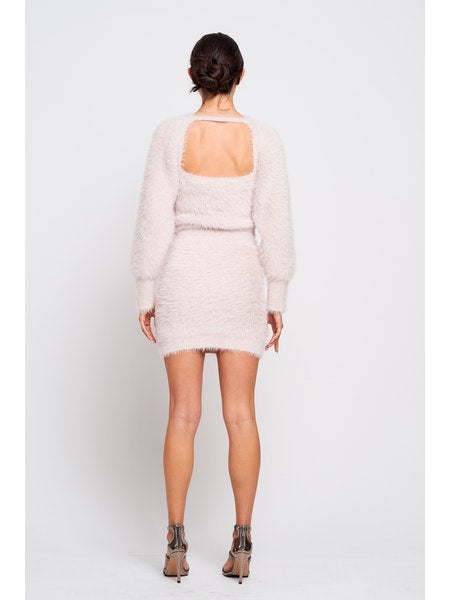 Silvia Fuzzy Crop Sweater