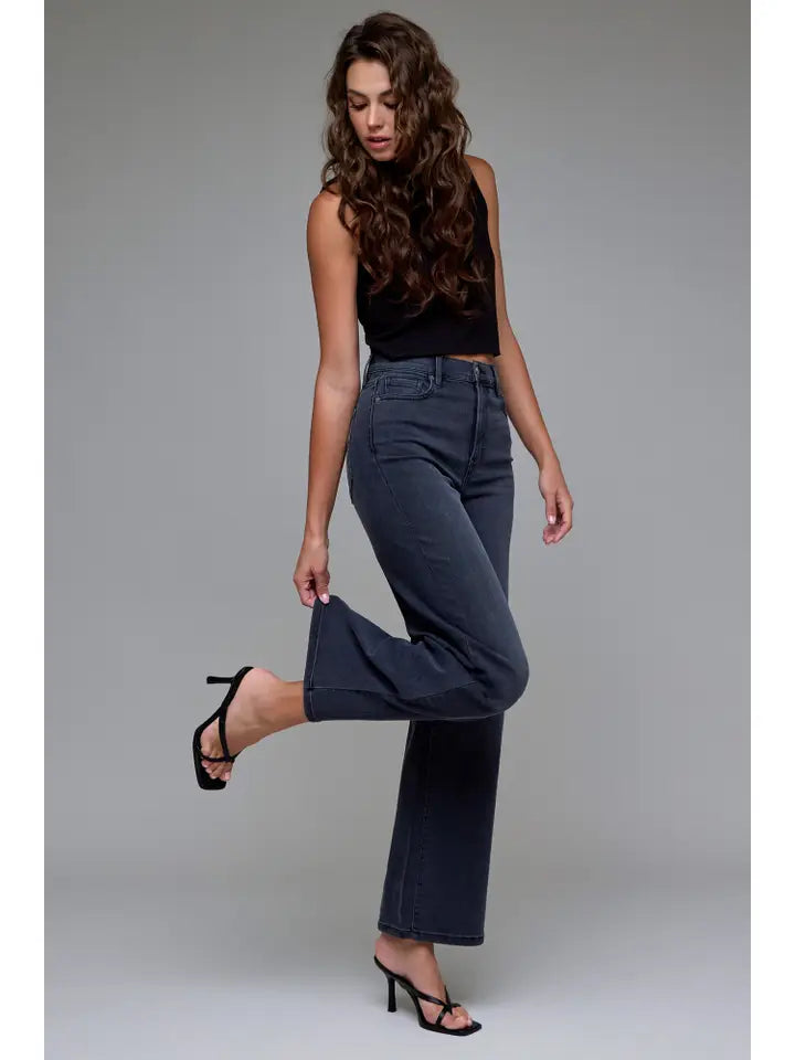 Logan Black High Rise Dad Jeans