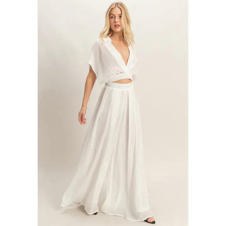 Coleen Pant Set - White