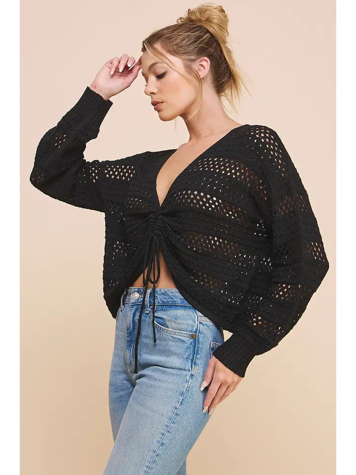 Avery Open Weave Pullover