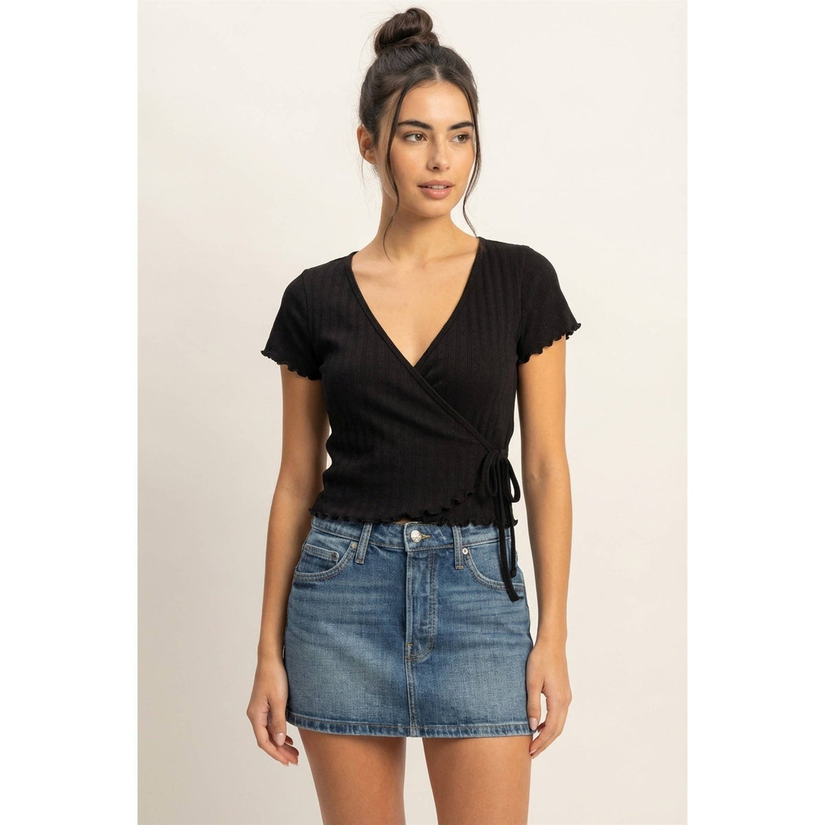 Ella Wrap Crop Top