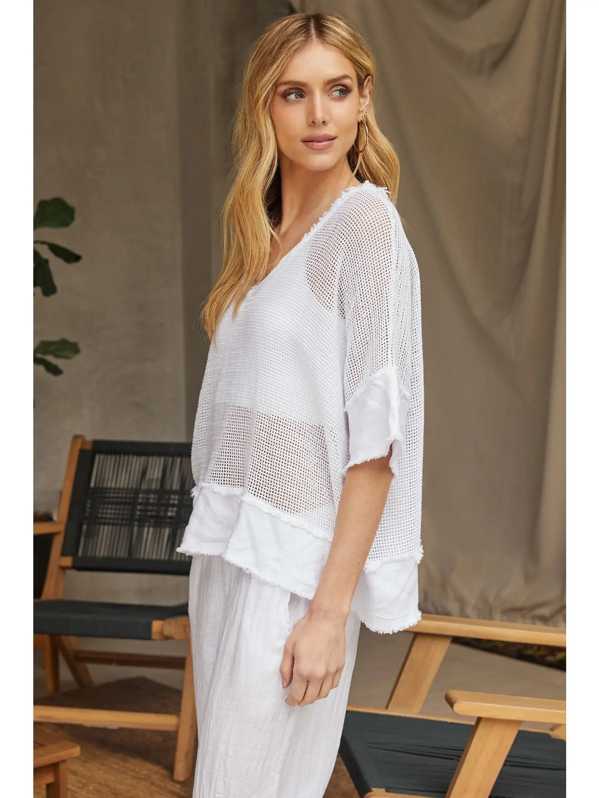 Lilian Mesh Top