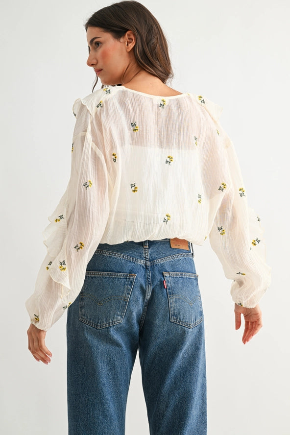 Iris Floral Blouse