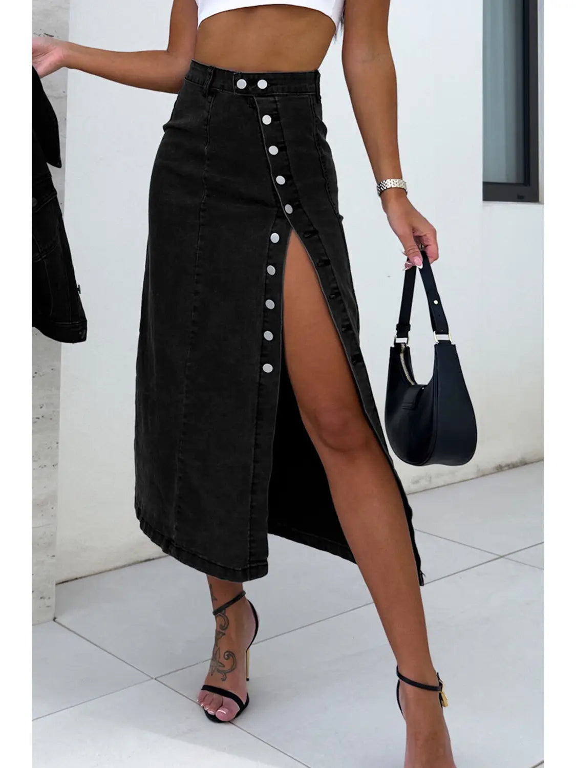 Navi Denim Skirt