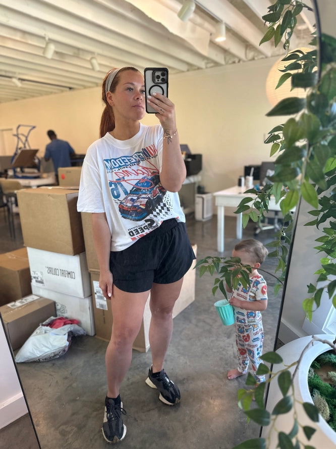 Freedom Racing Cropped Graphic Tee