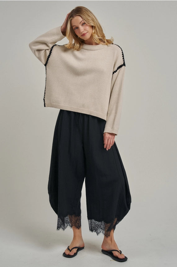 Luna Balloon Pants - Black