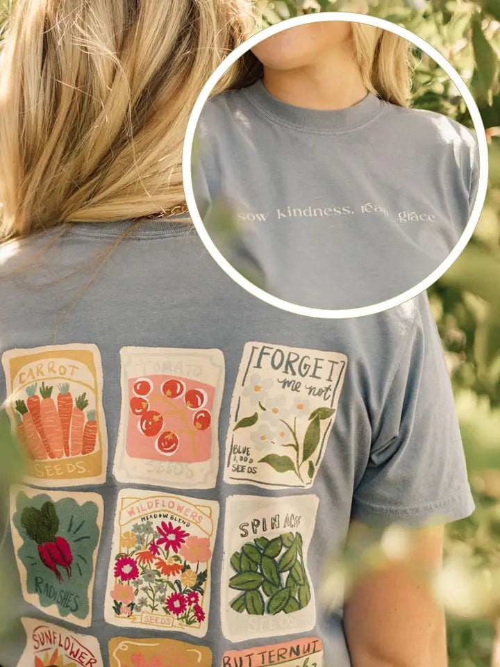 Fall Seed Packet, Sow Kindness Reap Grace Graphic Tee