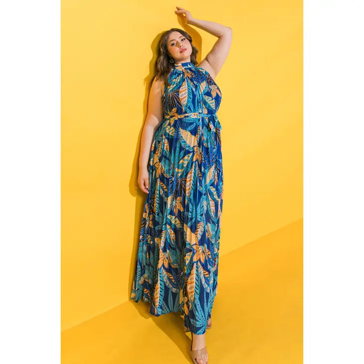 Bahamas Floral Dress - Curve