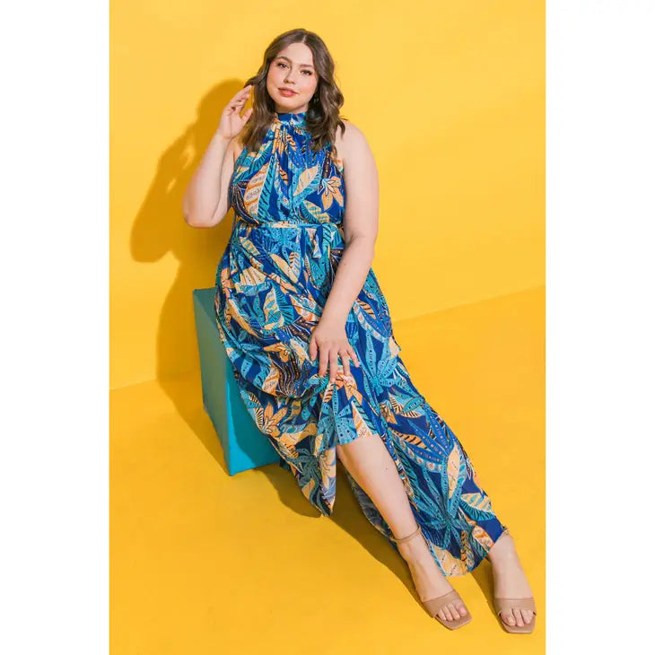 Bahamas Floral Dress - Curve