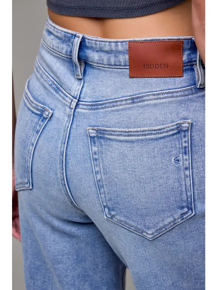 Nori Medium Light Cropped Wide Leg
