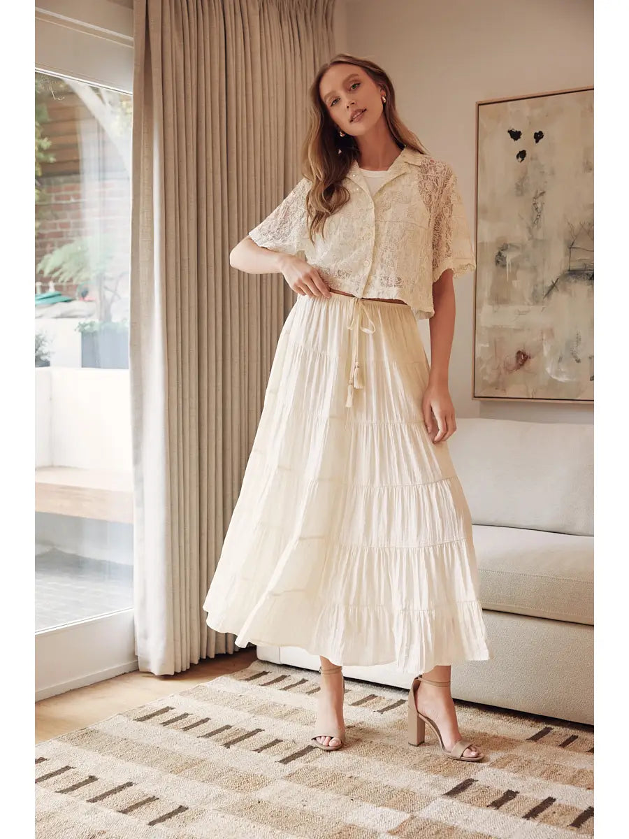 Bonnie Tiered Maxi Skirt